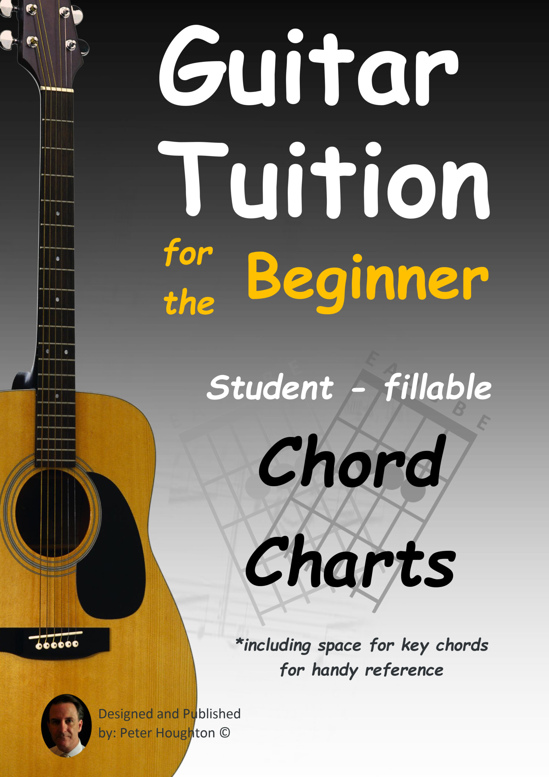 Guitar Tuition for the Beginner fillable Chord Charts